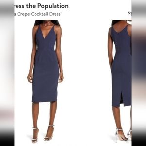 NEW Dress the population Lyla Crepe dress, size M